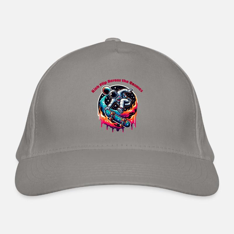 Kick flip à travers le cosmos Casquette classique bio