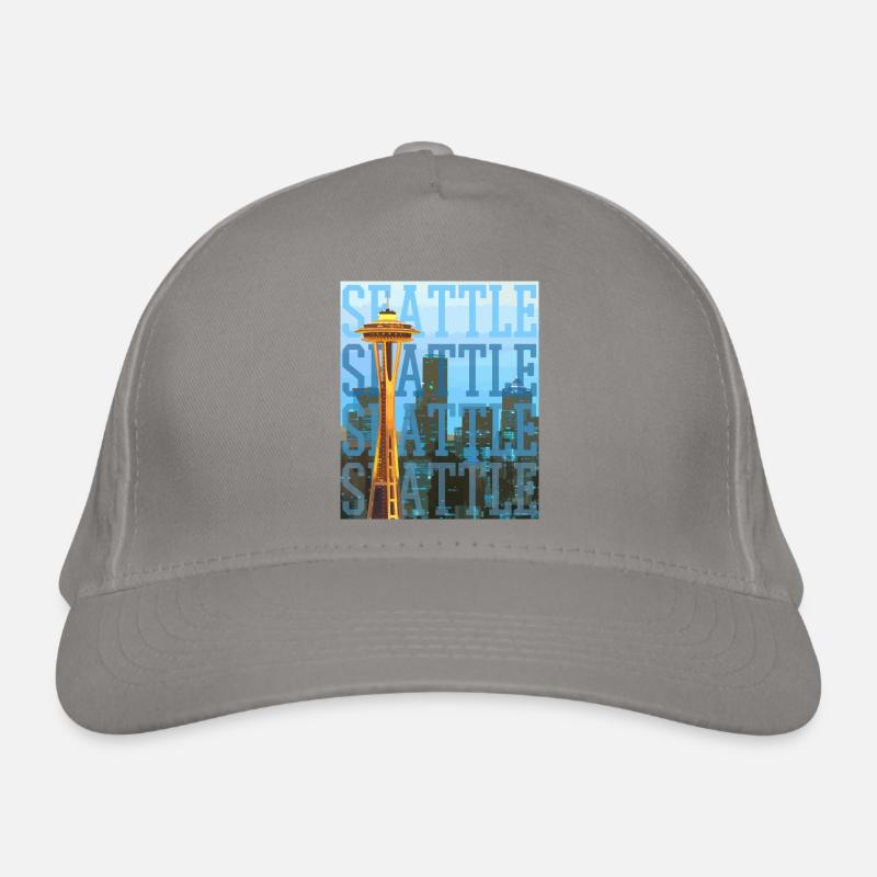 Seattle Washington Souvenir Gift Organic Baseball Cap