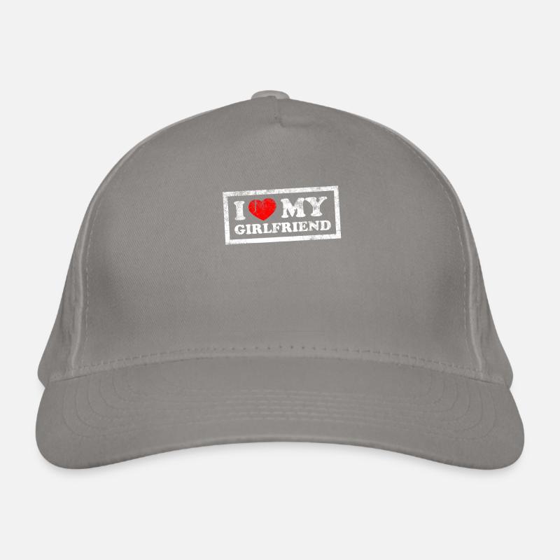 I Love My Girlfriend Bio-Baseballkappe