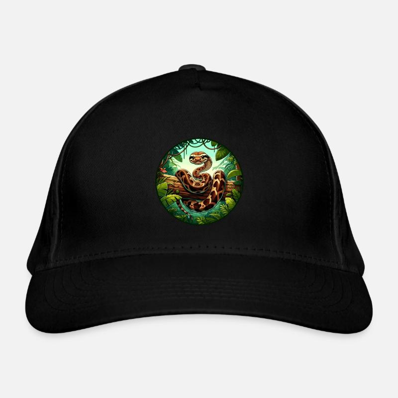 Boa Schlange Bio-Baseballkappe