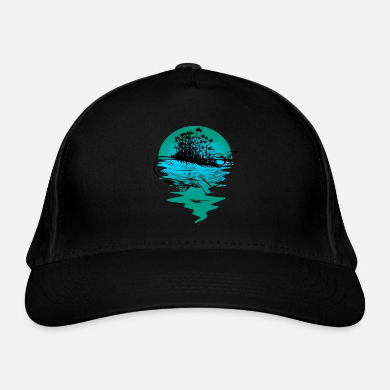 baleine, poisson, océan, mammifères marins Casquette classique bio