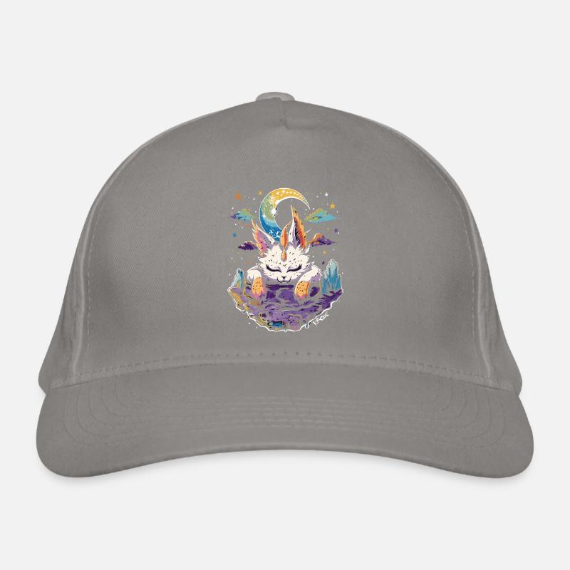 Universe Sky Moon Dream Catcher Sleeping Cat Organic Baseball Cap
