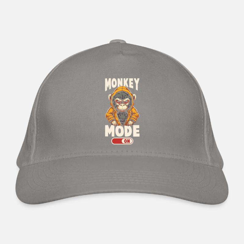 Monkey mode on Organic Baseball Cap