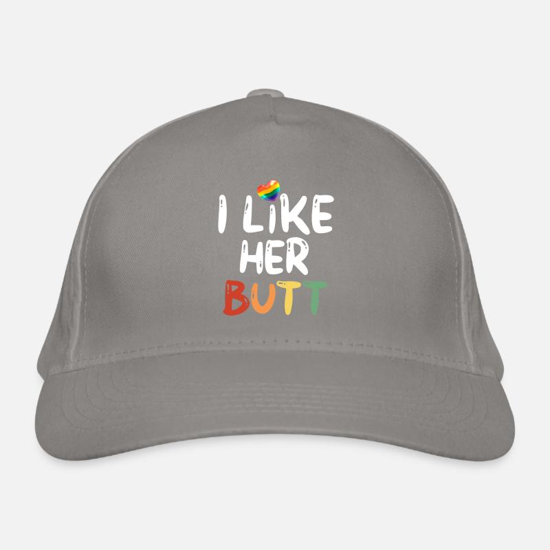 LGBT Lesbian Couples Compliment I Like Her Butt Organic Baseball Cap