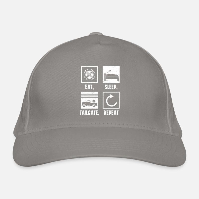 Eat Sleep Tailgate Repeat Organic Baseball Cap