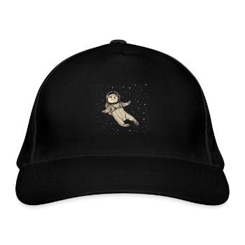 Otter Space Lustig Otter Astronaut - Bio-Baseballkappe - Schwarz - Vorne
