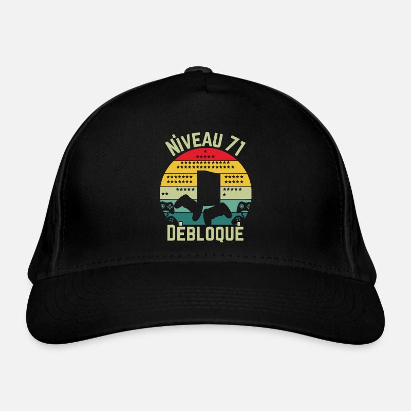 Level 71 Unlocked - Organic Baseball Cap - black