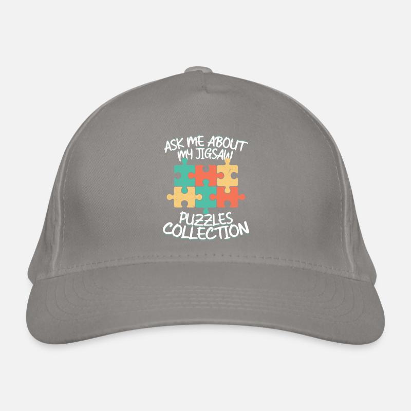Ask Me About My Jigsaw Puzzles Collection Piece So Organic Baseball Cap