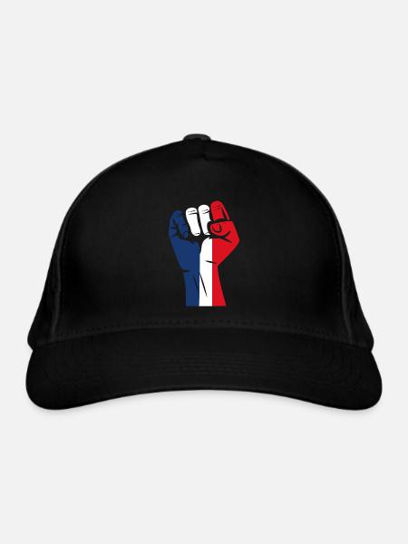 France patriote - Casquette classique bio - noir - Devant