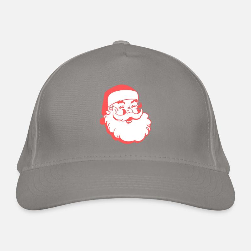Frohe Weihnachten mit dem Weihnachtsmann Bio-Baseballkappe