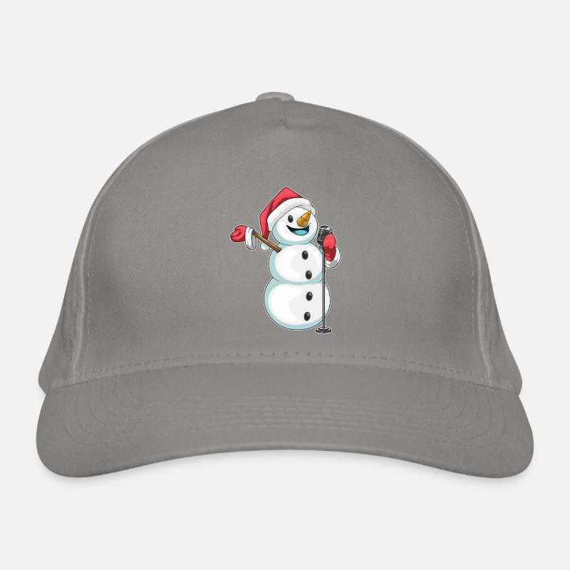 Snowman Chante de Noël Casquette classique bio