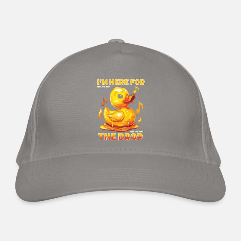I'm here for the drop music ducks Organic Baseball Cap