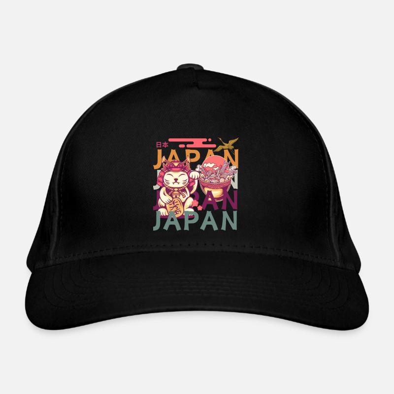 Shogun Cat, Waving Paw, Ramen et Crane Casquette classique bio
