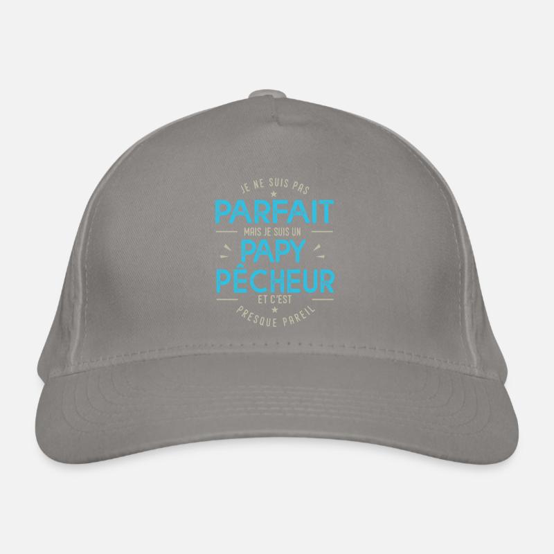 je suis un papy pêcheur cadeau papi pêche pêcheur Casquette classique bio