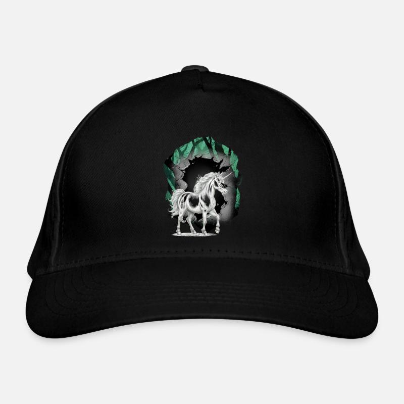 Einhörner Einhorn Fabeltiere Märchenfigur Bio-Baseballkappe