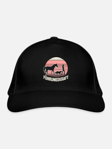 Führungskraft Pferd Reiten Geschenkidee Lustig - Bio-Baseballkappe - Schwarz - Vorne