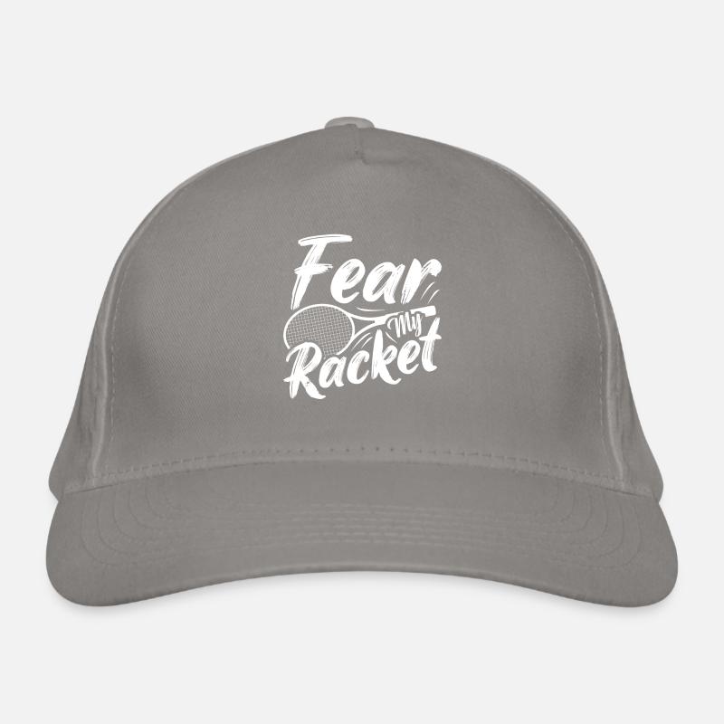 Fear My Racket Badminton Player Organic Baseball Cap