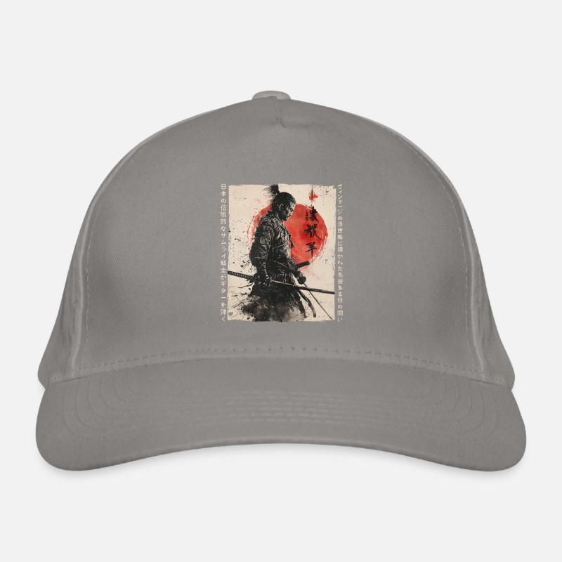 Samurai Fighter - Japanese Ukiyo-e Artwork Organic Baseball Cap