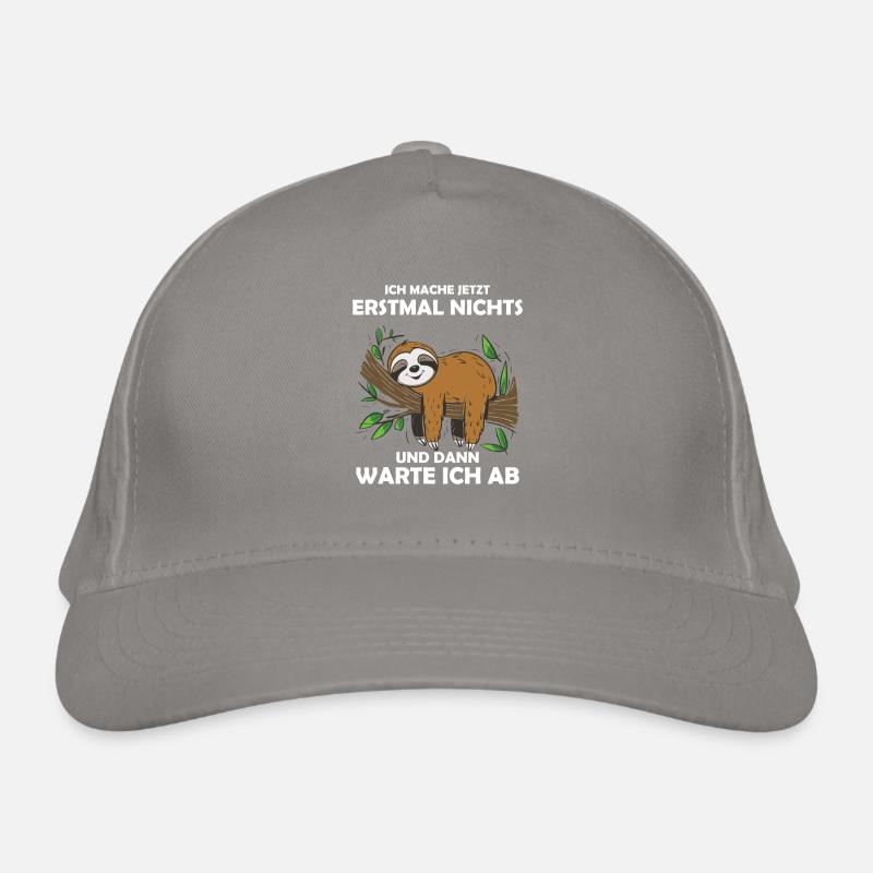 Funny sloth, no desire Organic Baseball Cap
