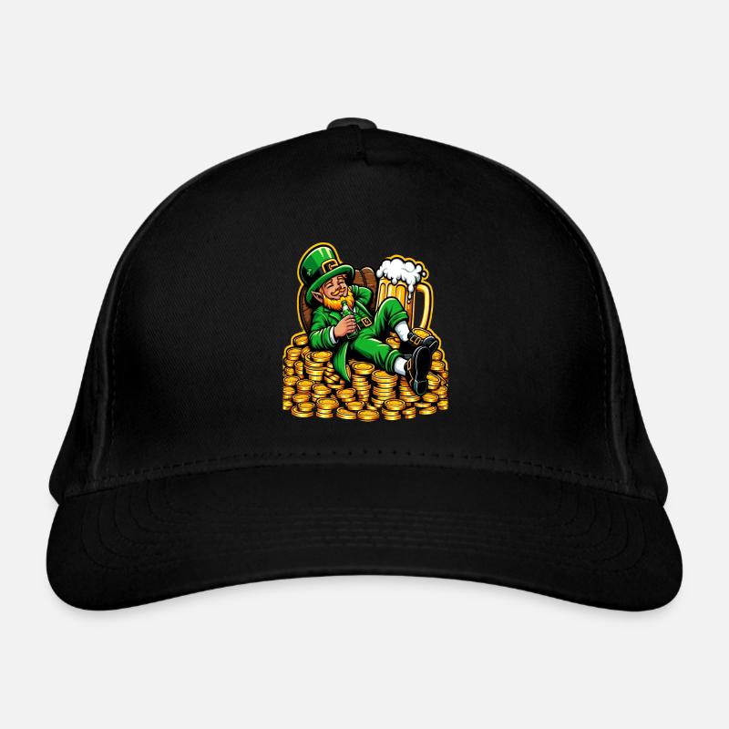 Relaxed Leprechaun (Irish Leprechaun) Organic Baseball Cap