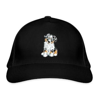 Berger Australien Chien Aussie - Casquette classique bio - noir - Devant