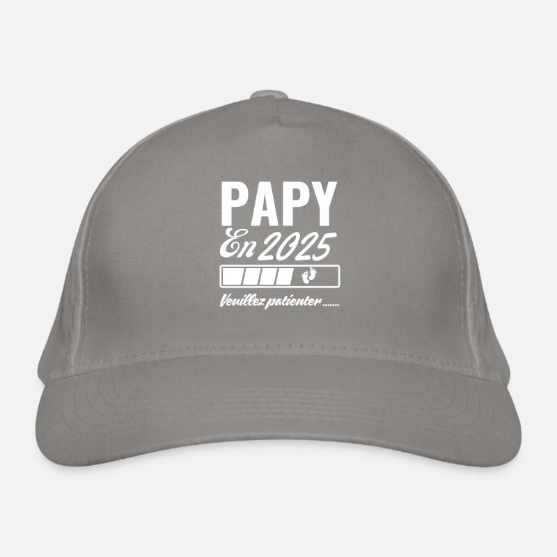 Grandpa In 2025 Please Wait Organic Baseball Cap