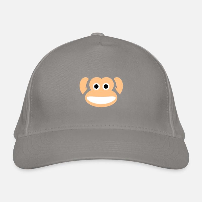 Cute Monkey Whole Face Ape Animal Primate Lover Organic Baseball Cap