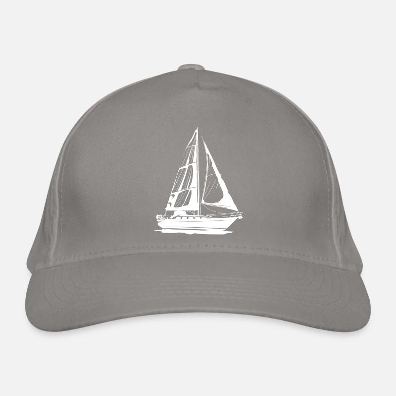 Sailboat Drawing Organic Baseball Cap