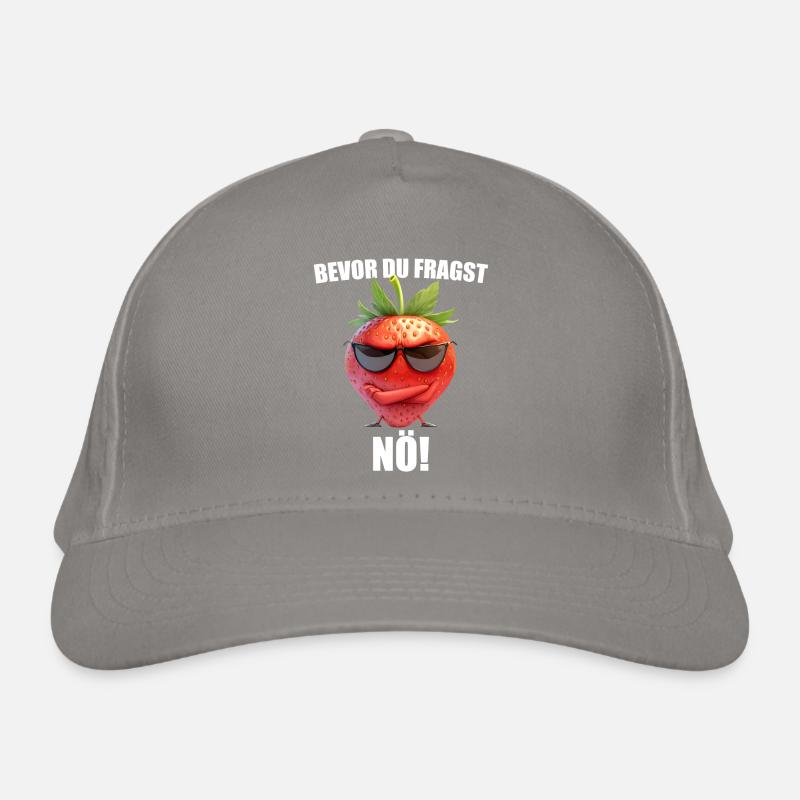 Before you ask: Nope! Graphic Strawberry Sarcasm Organic Baseball Cap