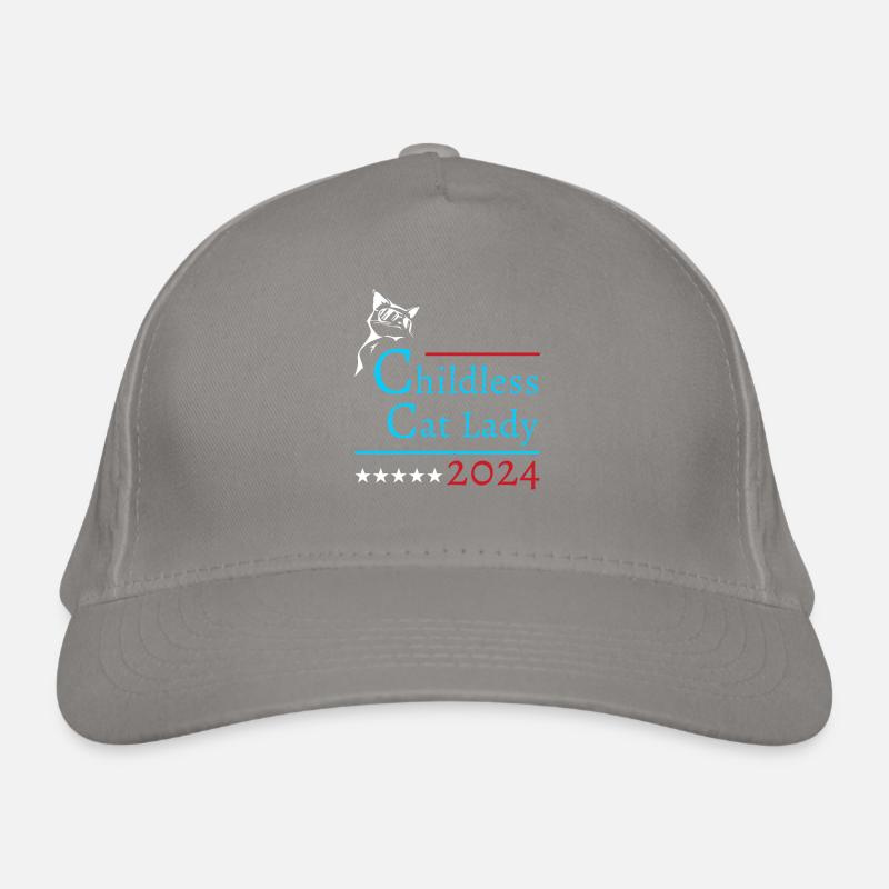 « Dame chat sans enfant » Kamala Harris 2024 Casquette classique bio