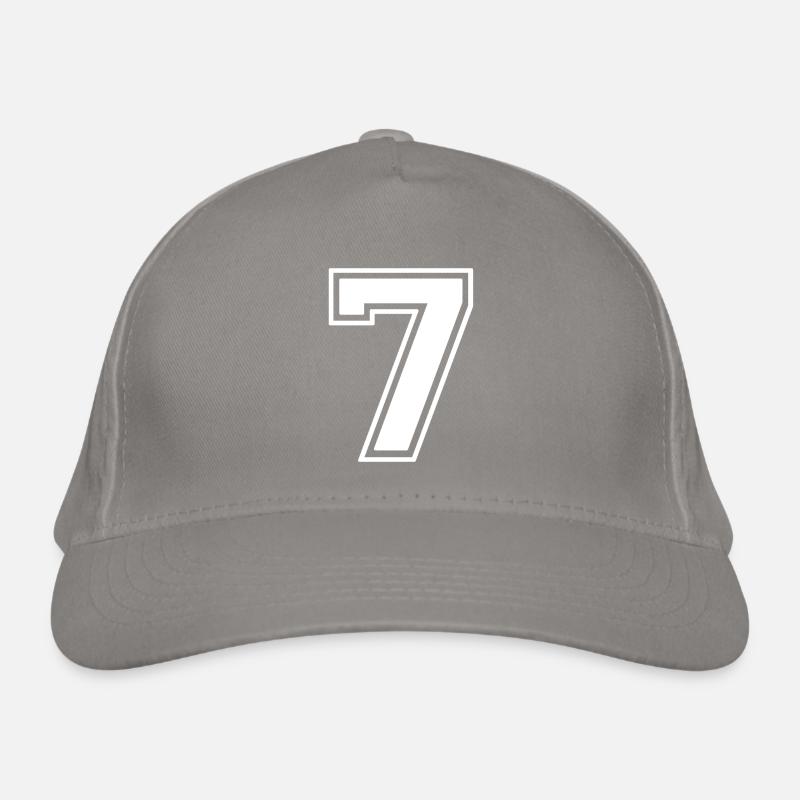 Number 7 Organic Baseball Cap