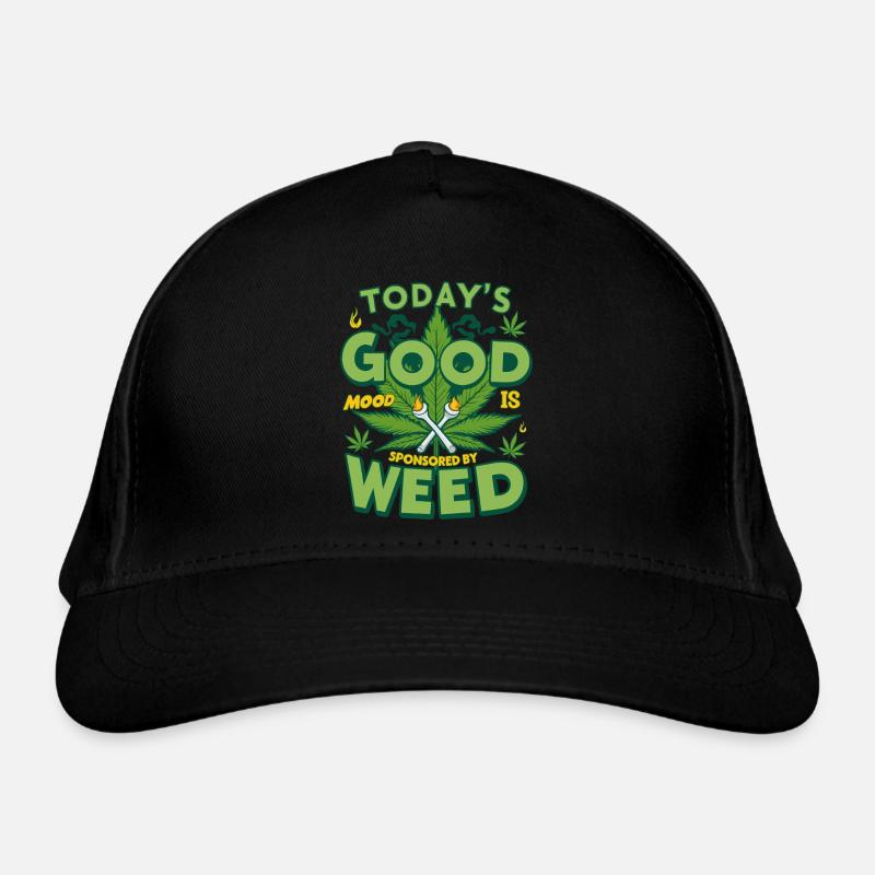 Gute Laune Weed Bio-Baseballkappe