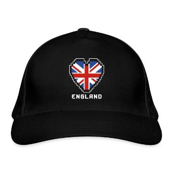 Angleterre - Casquette classique bio - noir - Devant