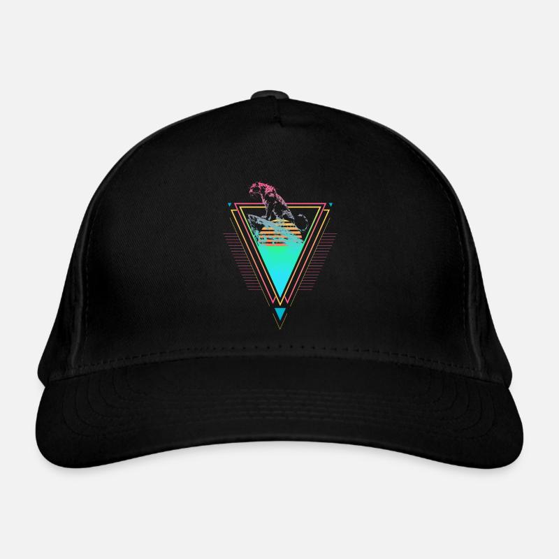 Siberian Tiger Vaporwave Synthwave 90s Organic Baseball Cap