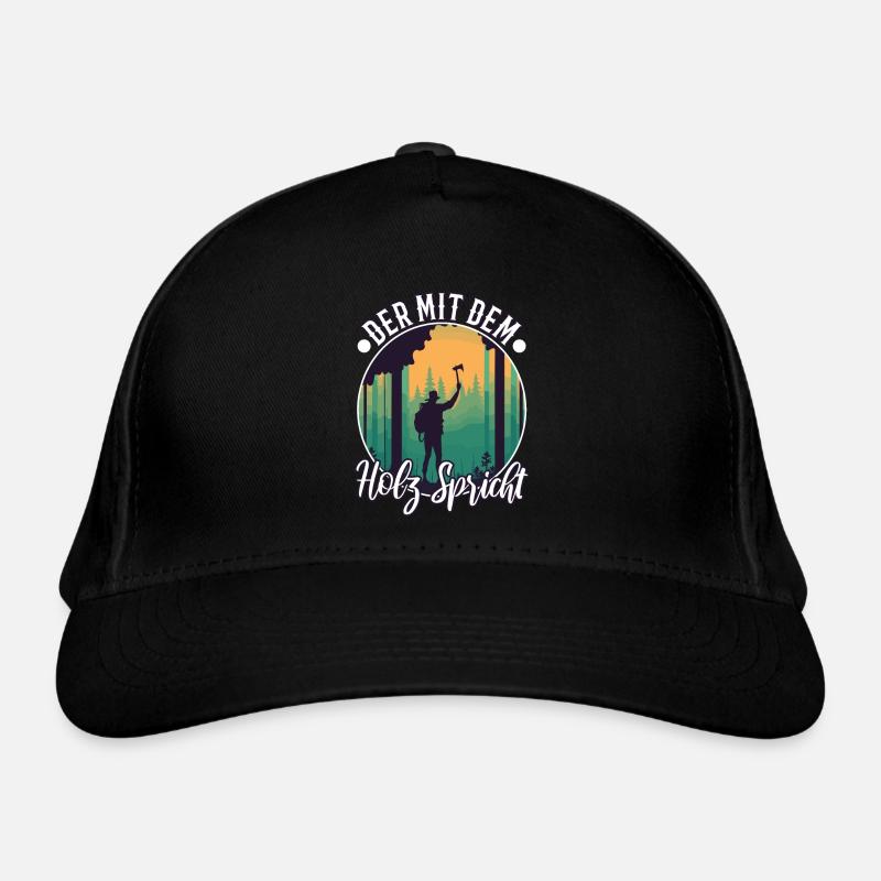 Qui parle au bois - Casquette classique bio - noir