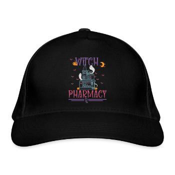 Apotheke Halloween - Bio-Baseballkappe - Schwarz - Vorne