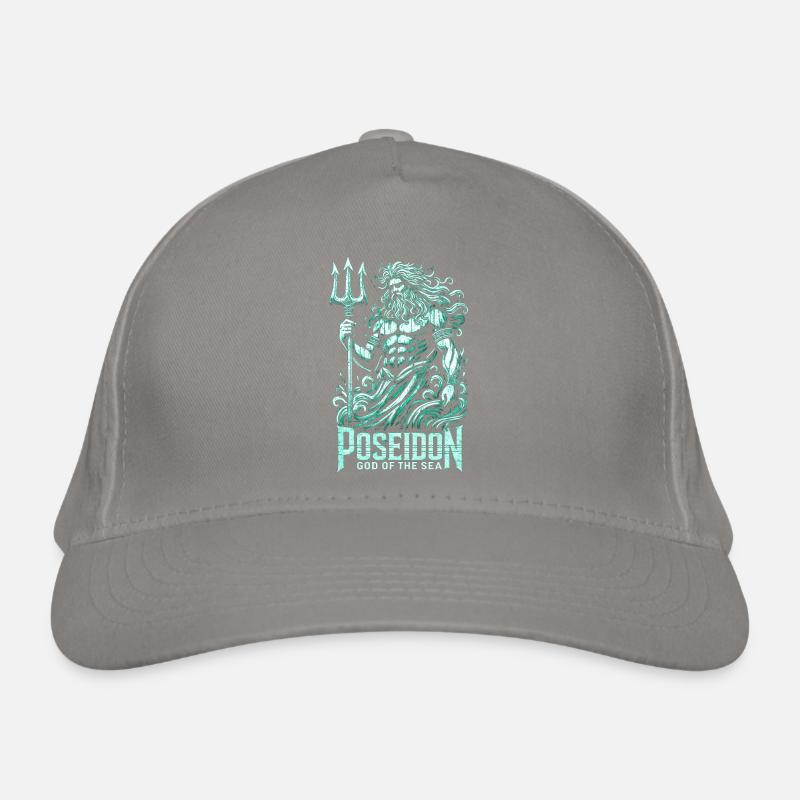 Poséidon - Dieu des mers Casquette classique bio