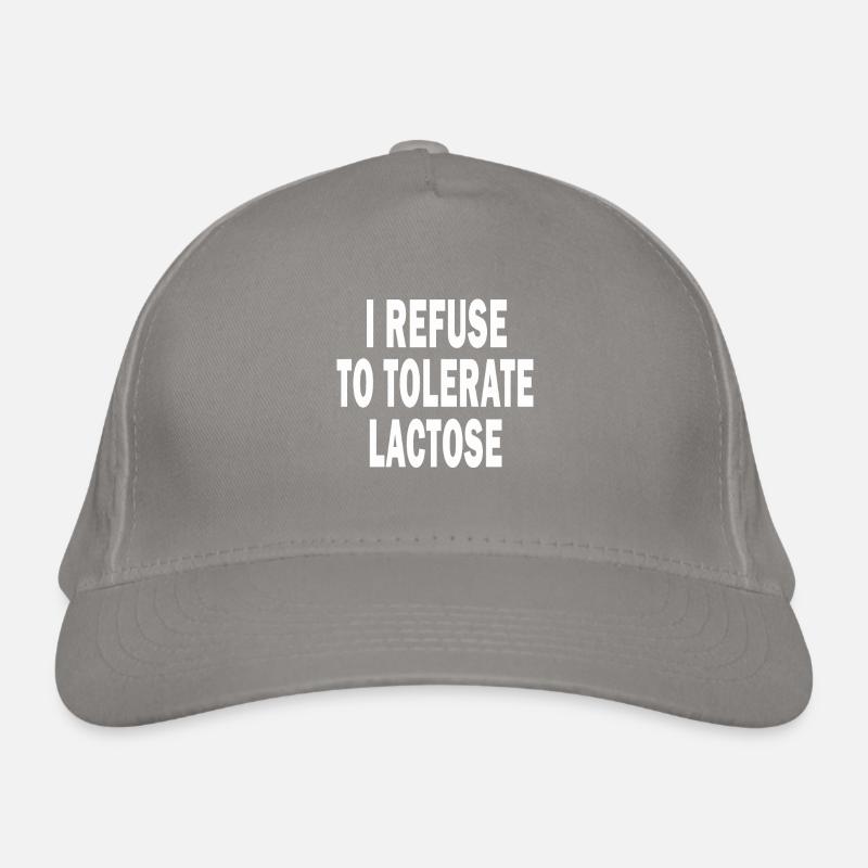 I Refuse To Tolerate Lactose Lactose Intolerance Bio-Baseballkappe