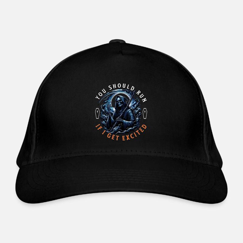 Sensenmann Halloween Bio-Baseballkappe
