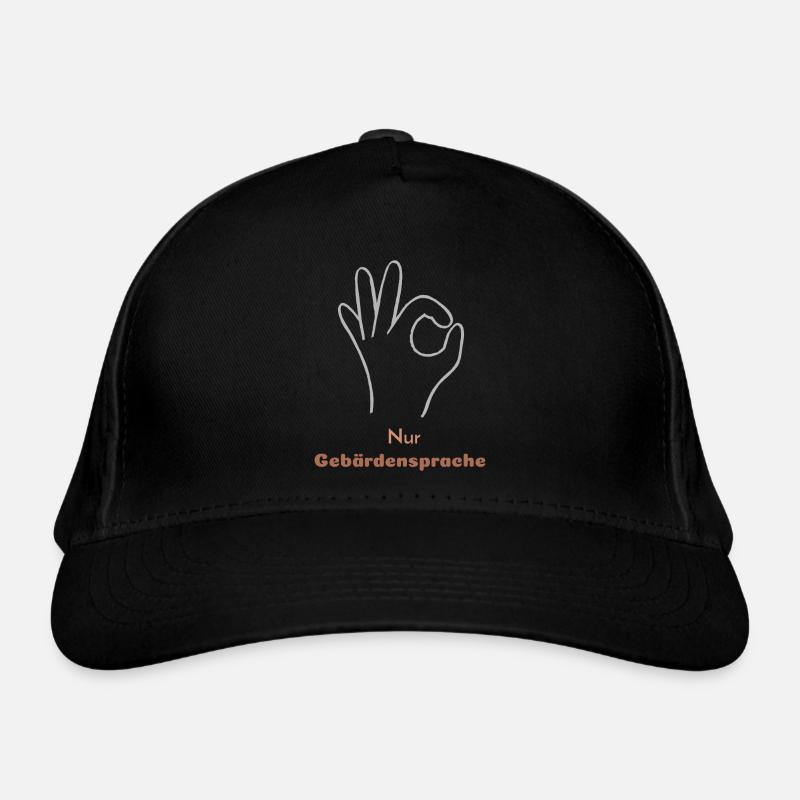 Nur Gebärdensprache Bio-Baseballkappe