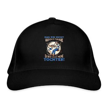 Papa - Tochter Sprüche - Vater mit Kind Vaterliebe - Bio-Baseballkappe - Schwarz - Vorne