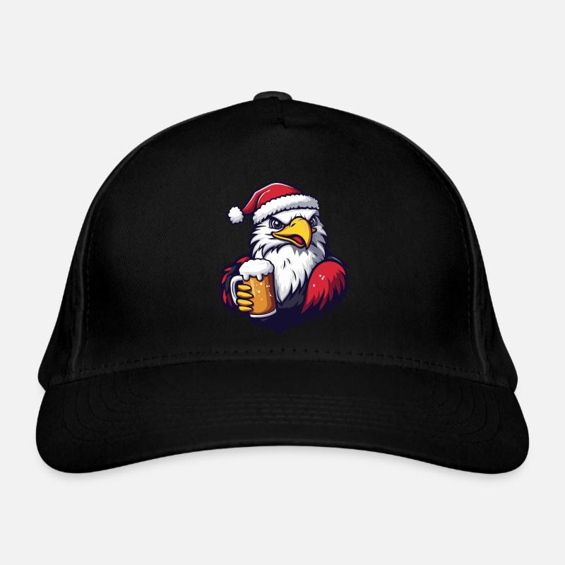 Eagle Christmas Beer Organic Baseball Cap