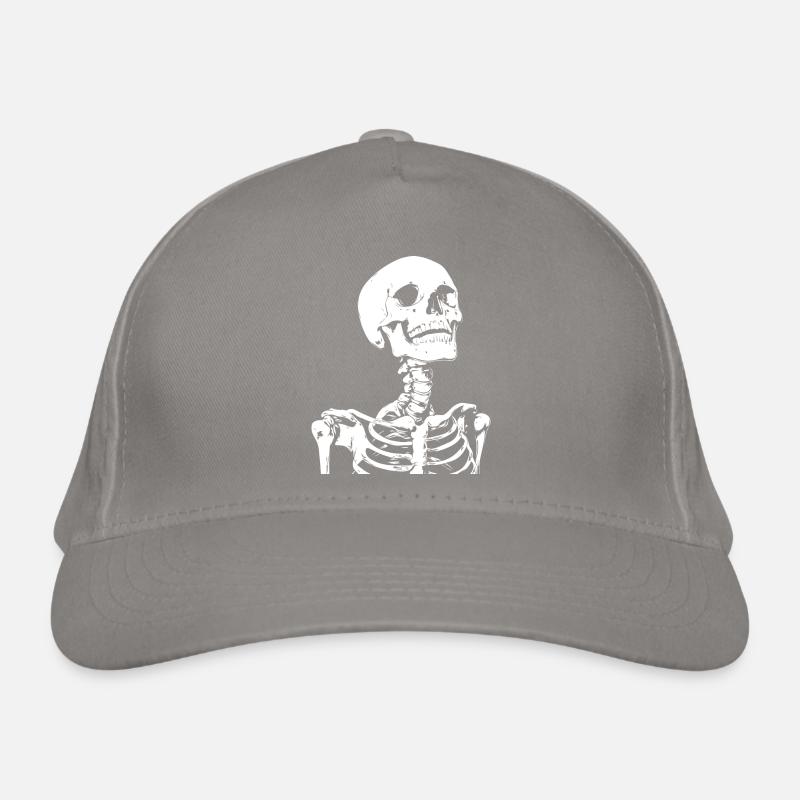 Skeleton Skull Gothic Organic Baseball Cap