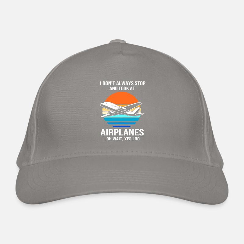 Pilot Airplane Organic Baseball Cap