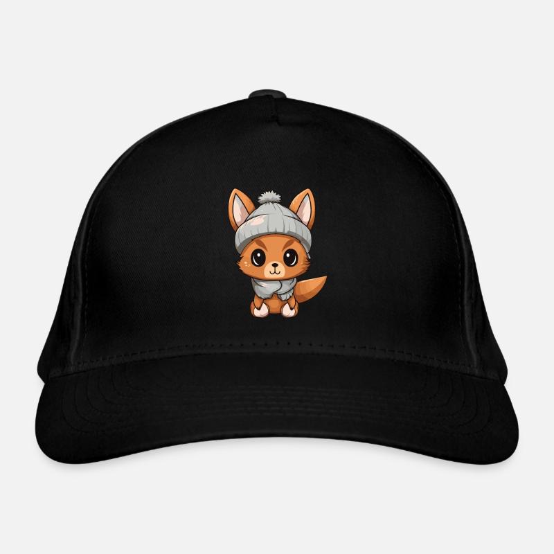 écureuil hiver animal bébé bande dessinée Casquette classique bio