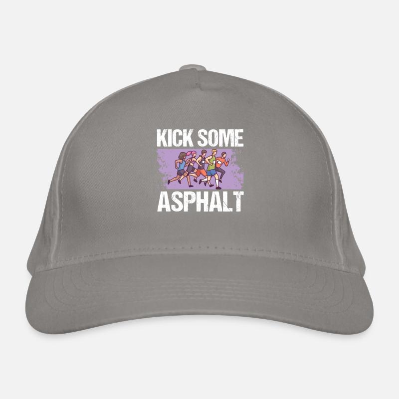 Jogging Kick Some Asphalt Running Organic Baseball Cap