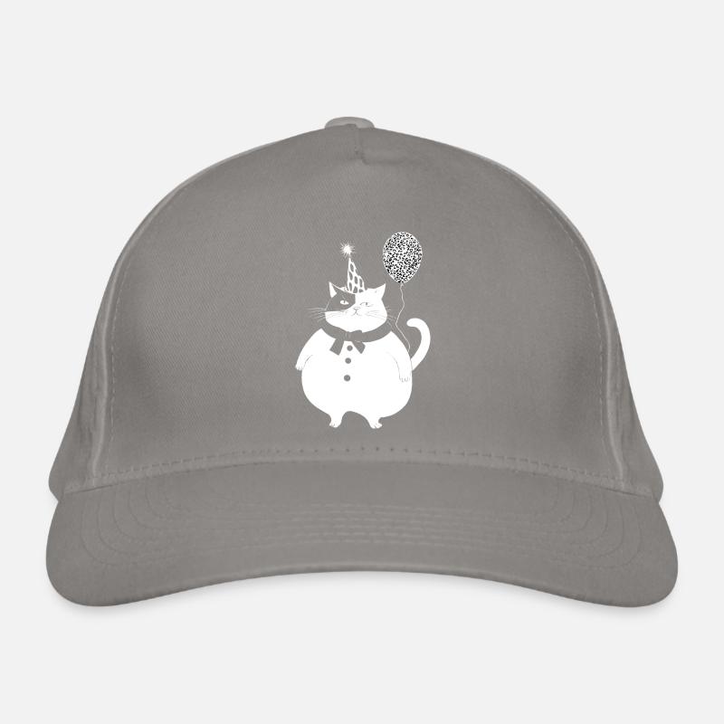 Cat celebrates birthday Organic Baseball Cap