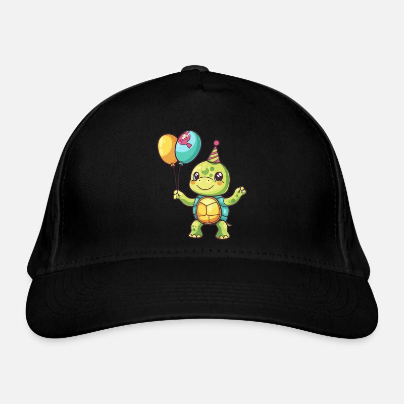 Bande dessinée d’anniversaire de tortue Casquette classique bio