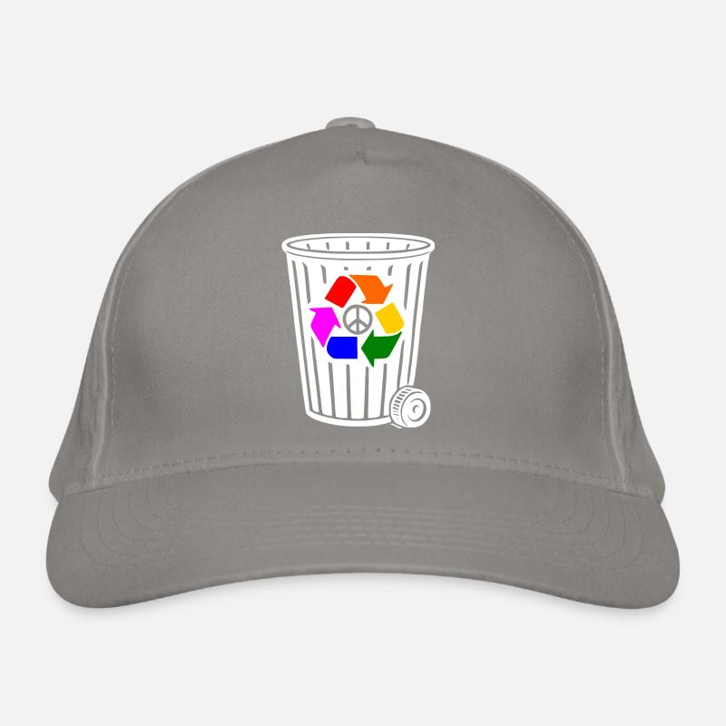 Peace Recycling Peacezeichen Bio-Baseballkappe