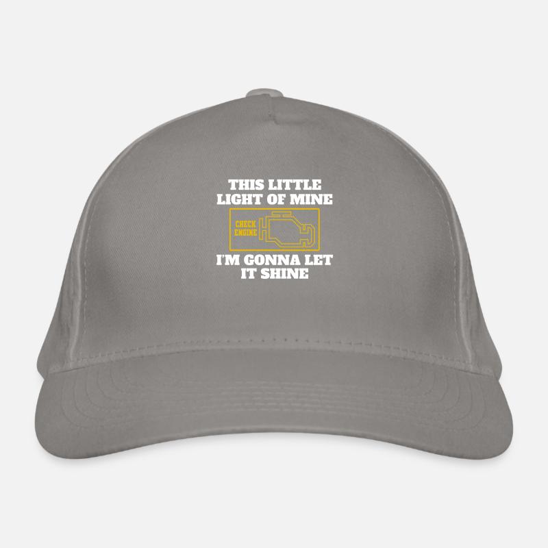 This Little Light Of Mine Check Engine Symbol Bio-Baseballkappe